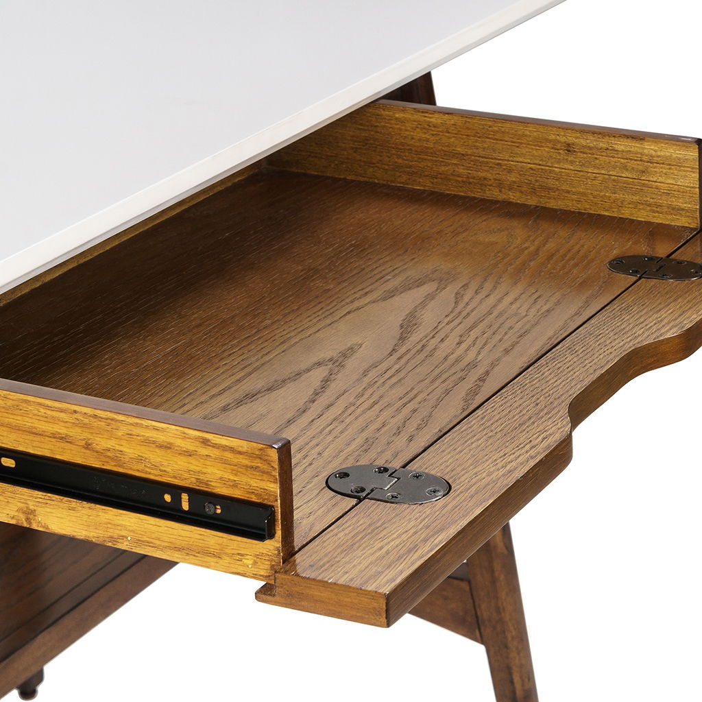 Parker - Desk - Off-White / Pecan