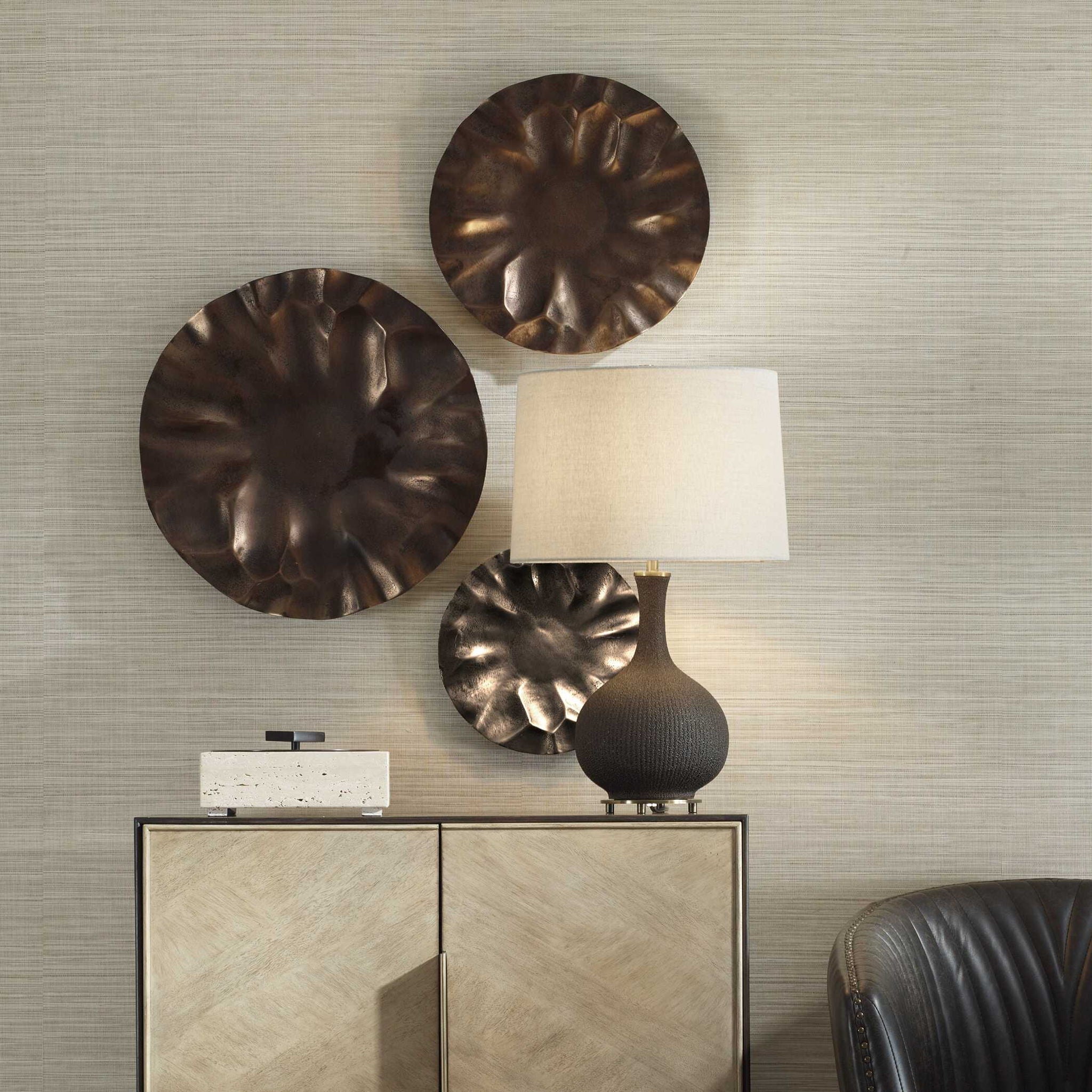 Peonia - Outdoor Wall Art (Set of 3)