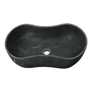 Vessel Sink, Wavy Shape Basin, Vanity Bowl - Dark Gray