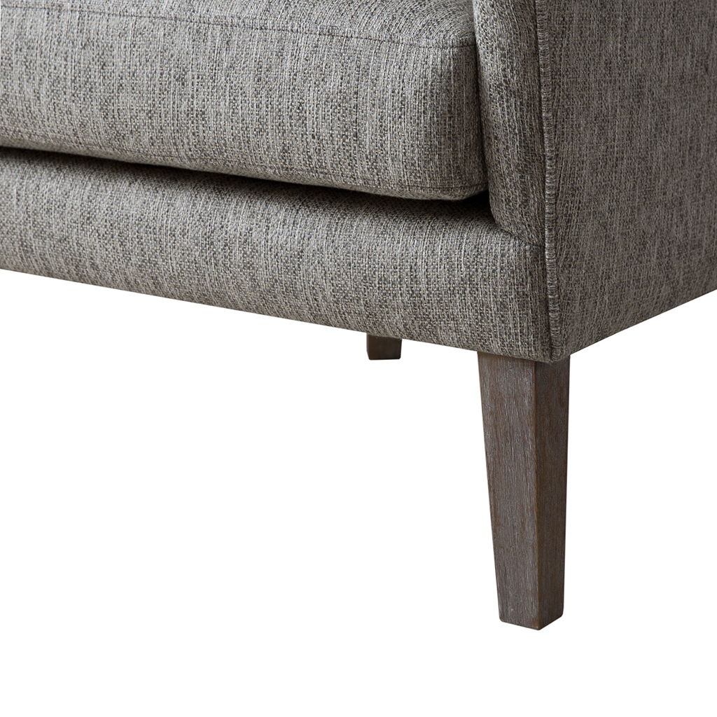 Arianna - Swoop Wing Chair - Gray