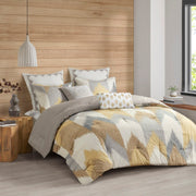 Alpine - King 3 Piece Comforter Mini Set - Yellow
