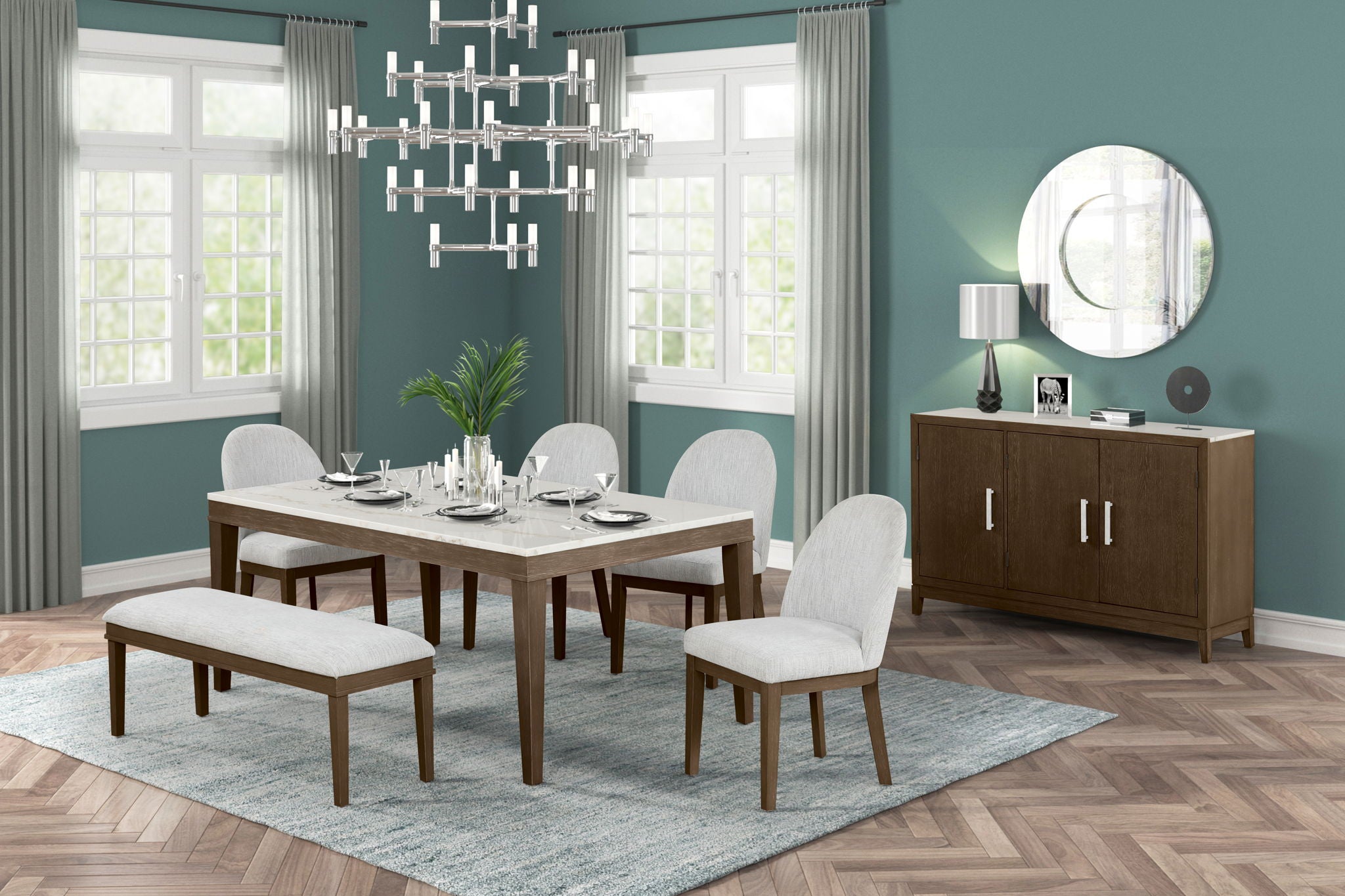 Essence - Upholstered Curved Back Chair
