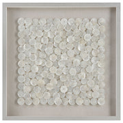 Roxas - Capiz Shell Shadow Box - Pearl Silver