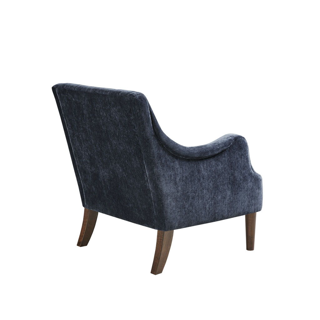 Qwen - Button Tufted Accent Chair - Navy
