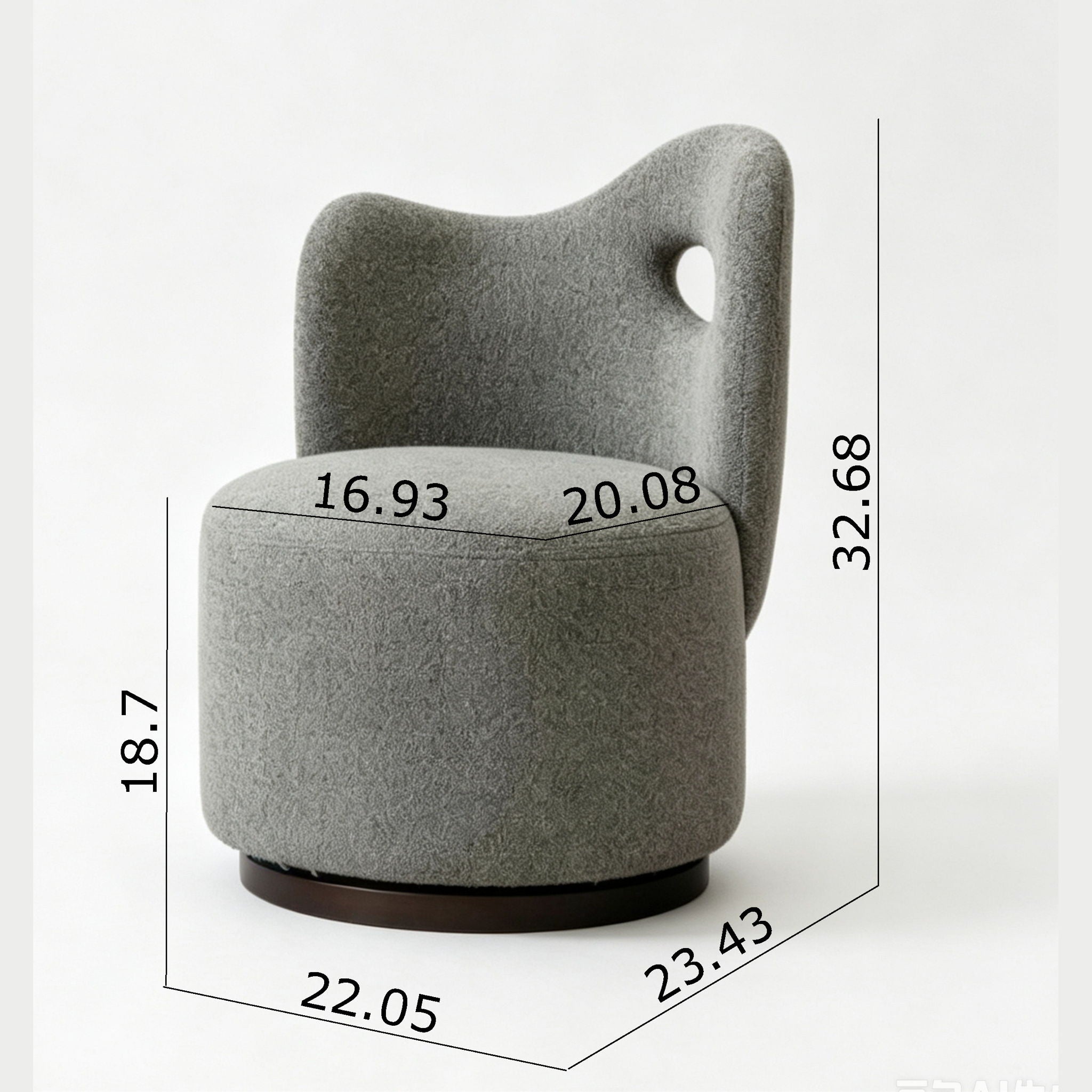 Yves - Swivel Chair - Olive