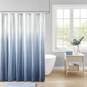 Ara - Ombre Printed Shower Curtain - Blue