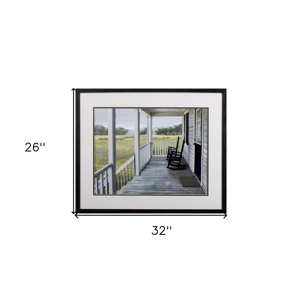 Farmhouse Back Porch Scene Wall Art