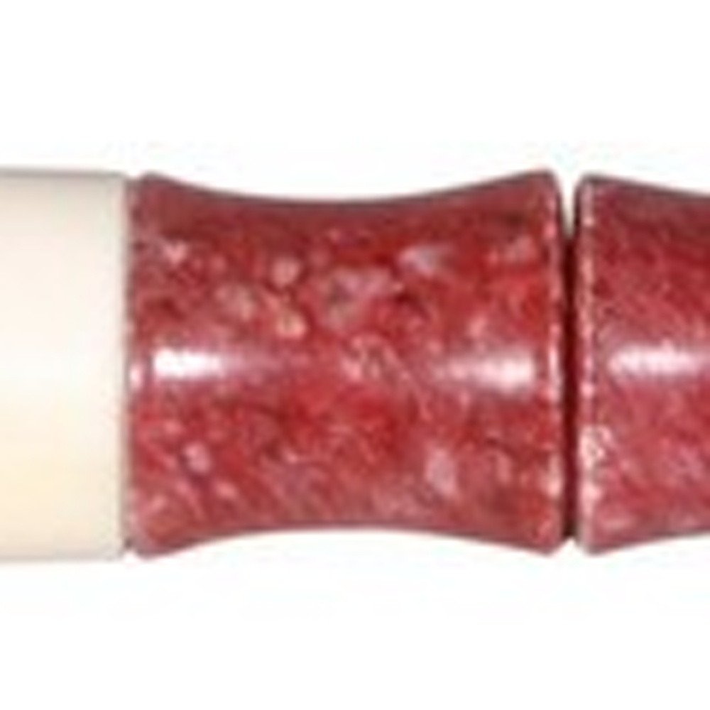 1" X 12" Red And Ivory Crystal Hanging Dimensional Sculpture
