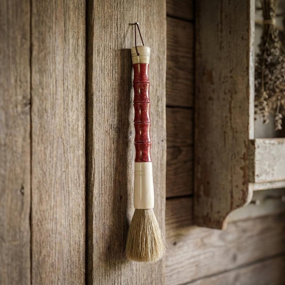 1" X 12" Red And Ivory Crystal Hanging Dimensional Sculpture
