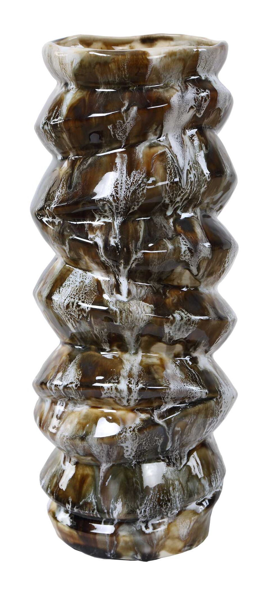 Cuoco - Glazed Vases (Set of 2) - Brown