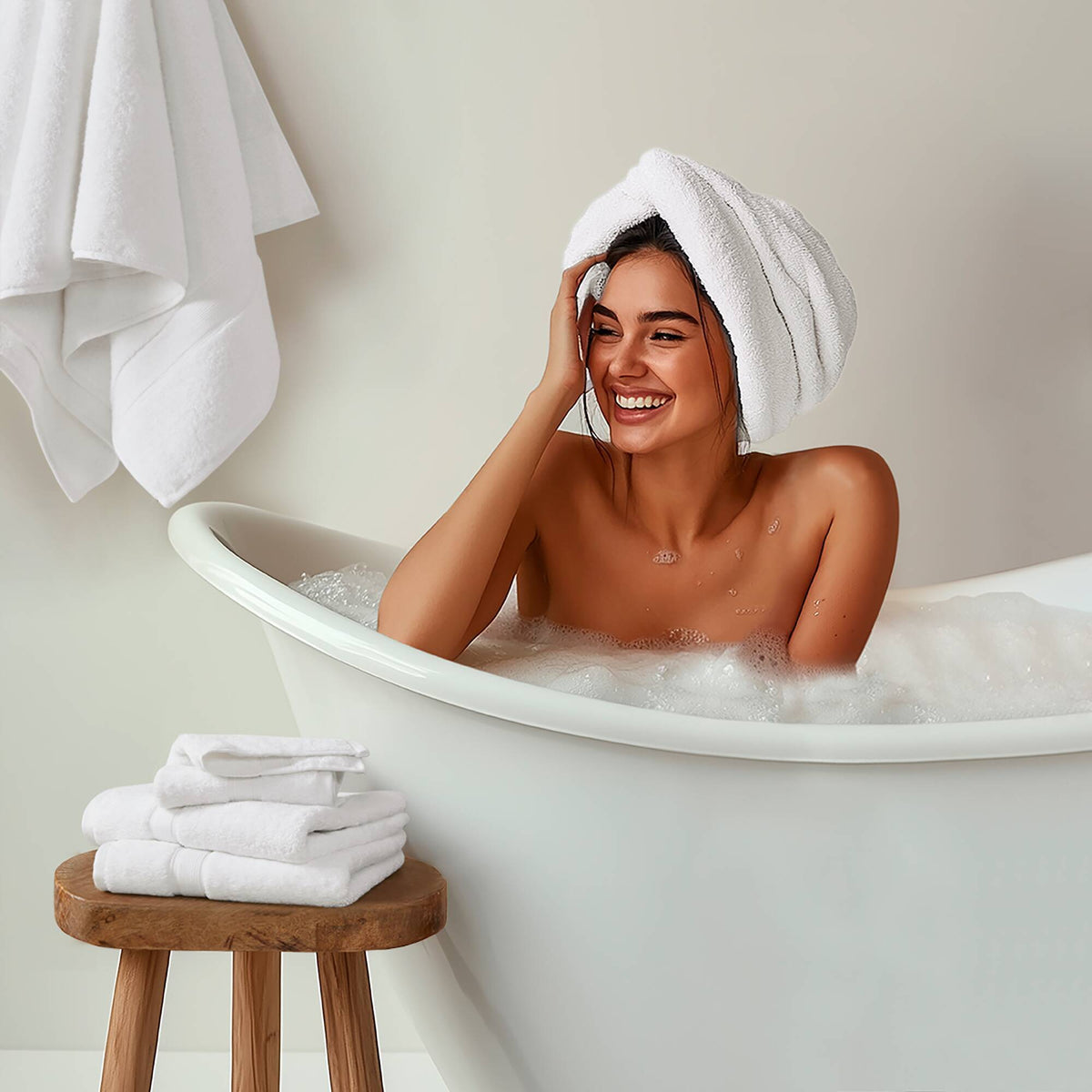 800GSM Ultra-Soft Absorbent 8 Piece Towel Set - Taupe