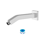 Elegant 6" Shower Arm With Flange, Stainless Steel Construction For Rain Shower Heads - Chrome