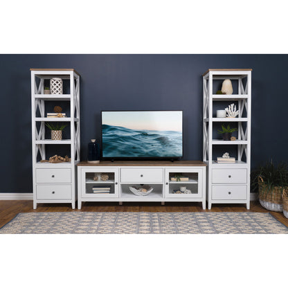 Evanston - 3 Piece 67" TV Stand - White