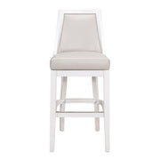Modern Swivel Stool With Tall Back