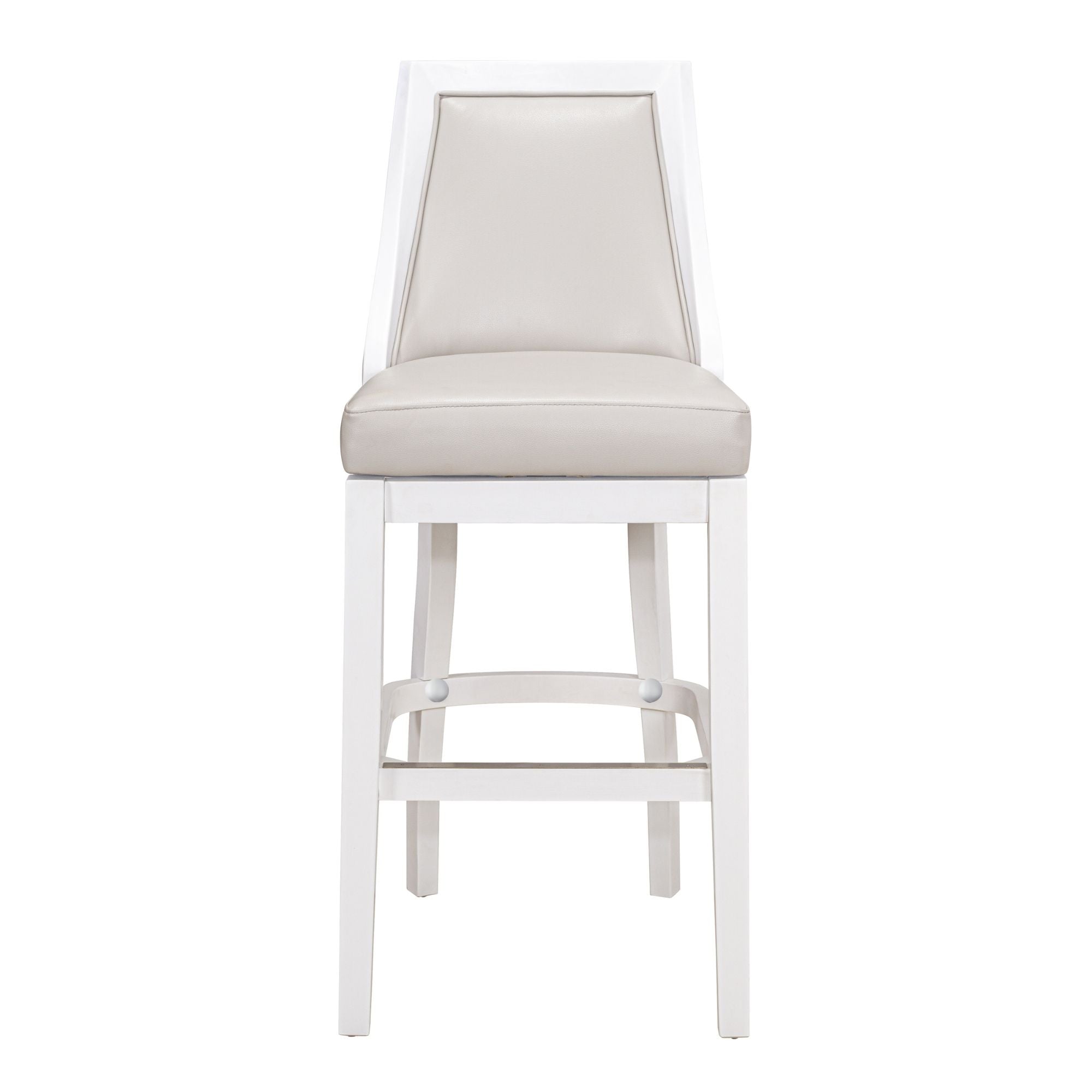 Modern Swivel Stool With Tall Back
