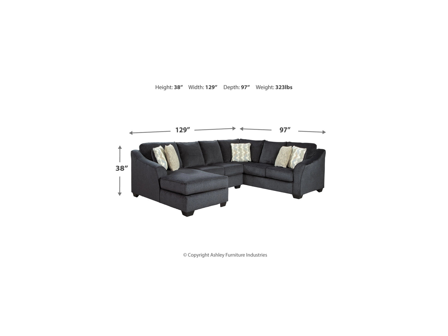 Eltmann 3-Piece Sectional with Chaise