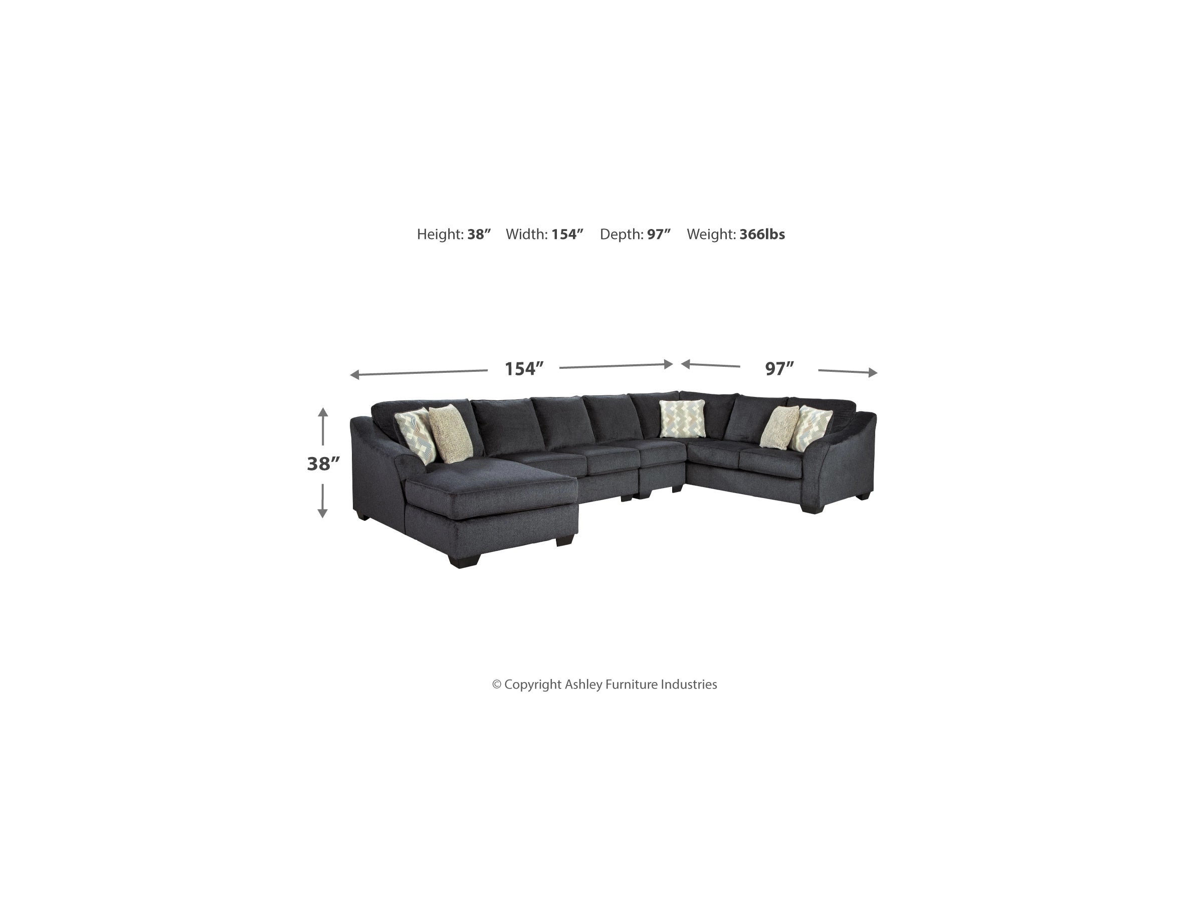 Eltmann 4-Piece Sectional with Chaise