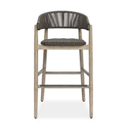 Dermott - Outdoor Bar Stool - Brown / Dark Gray