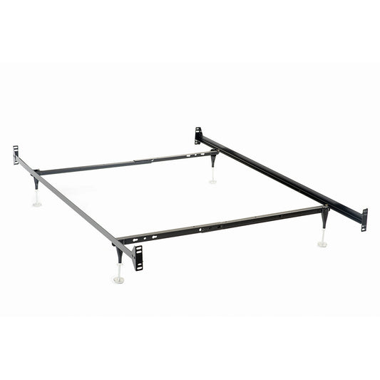 Renee - Twin / Full Bed Frame With Reinforced Center Beam And Bolt-On Construction - Black