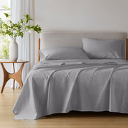 Cotton 144TC - Twin Long Solid Sheet Set - Dark Gray
