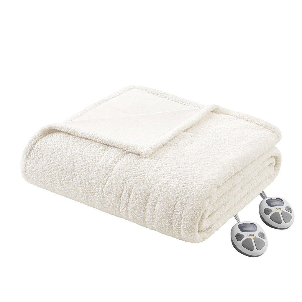 Dream Soft Heated - Queen Blanket - Ivory