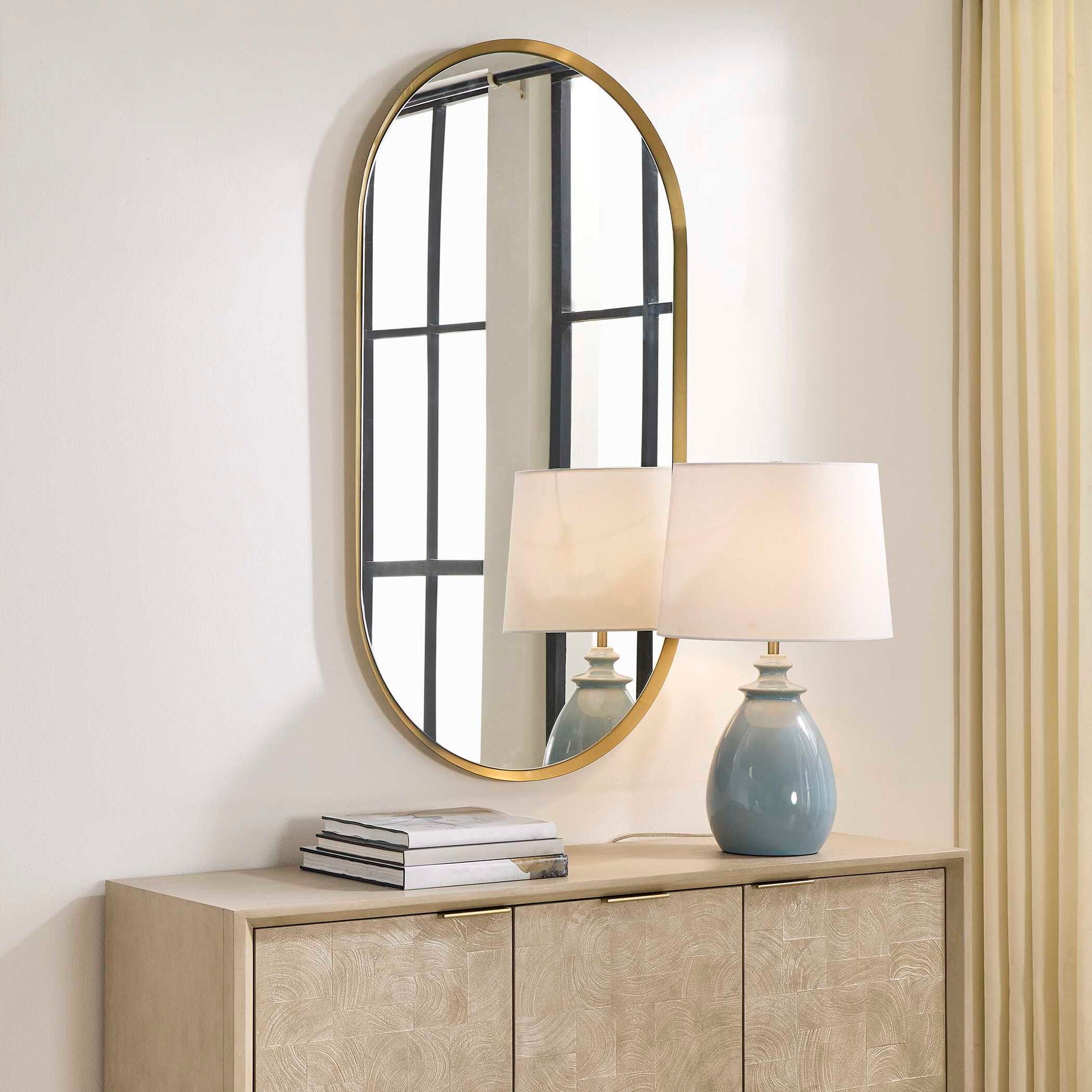 Torrado - Oval Mirror - Brass