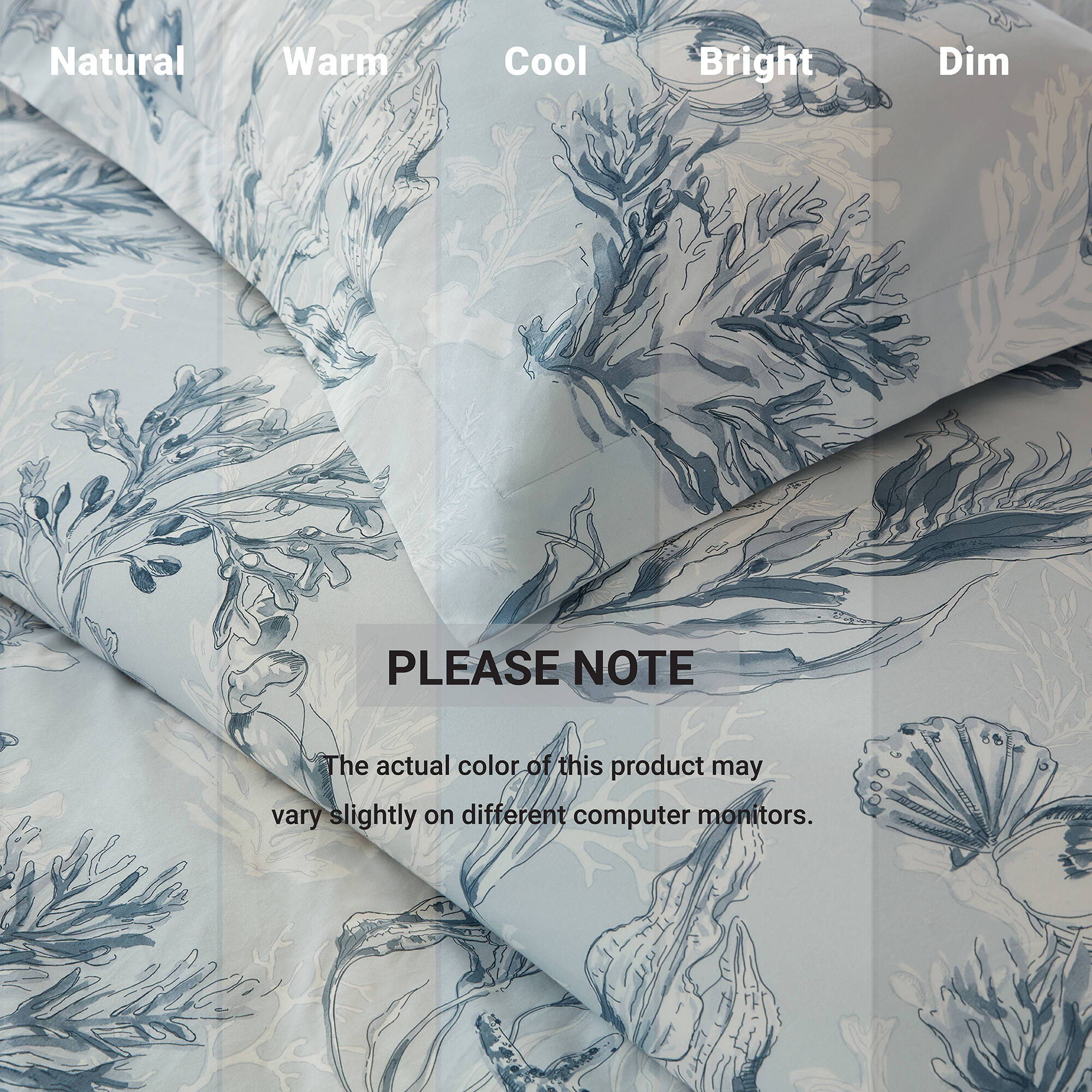 Fashion - King 100% Sateen Duvet Cover Set - Navy / Blue