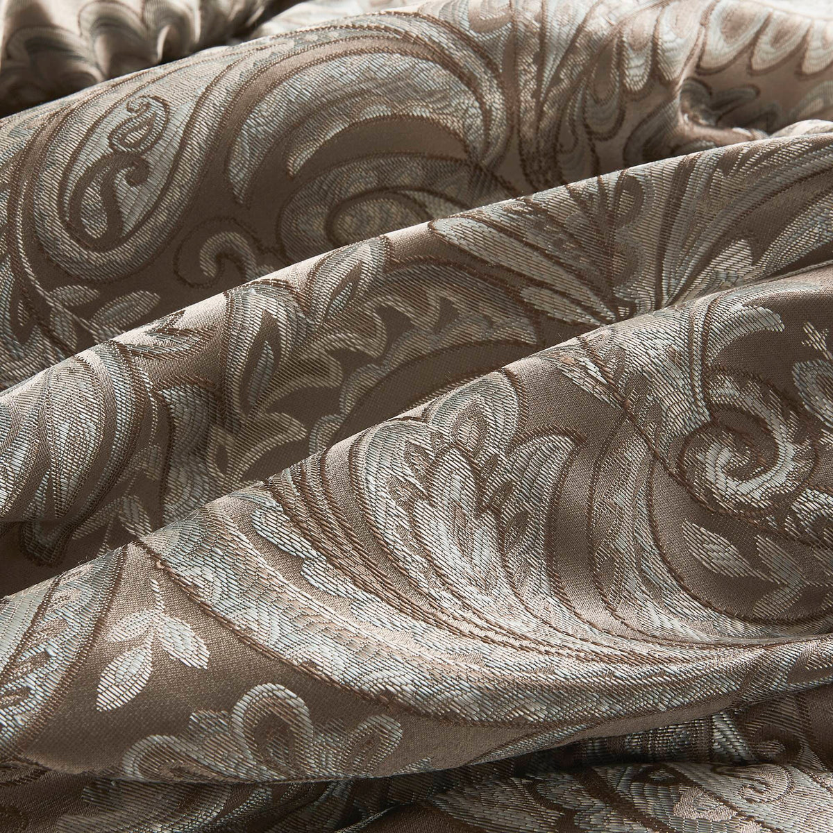Aubrey - King 12 Piece Complete Bed Set - Blue / Brown