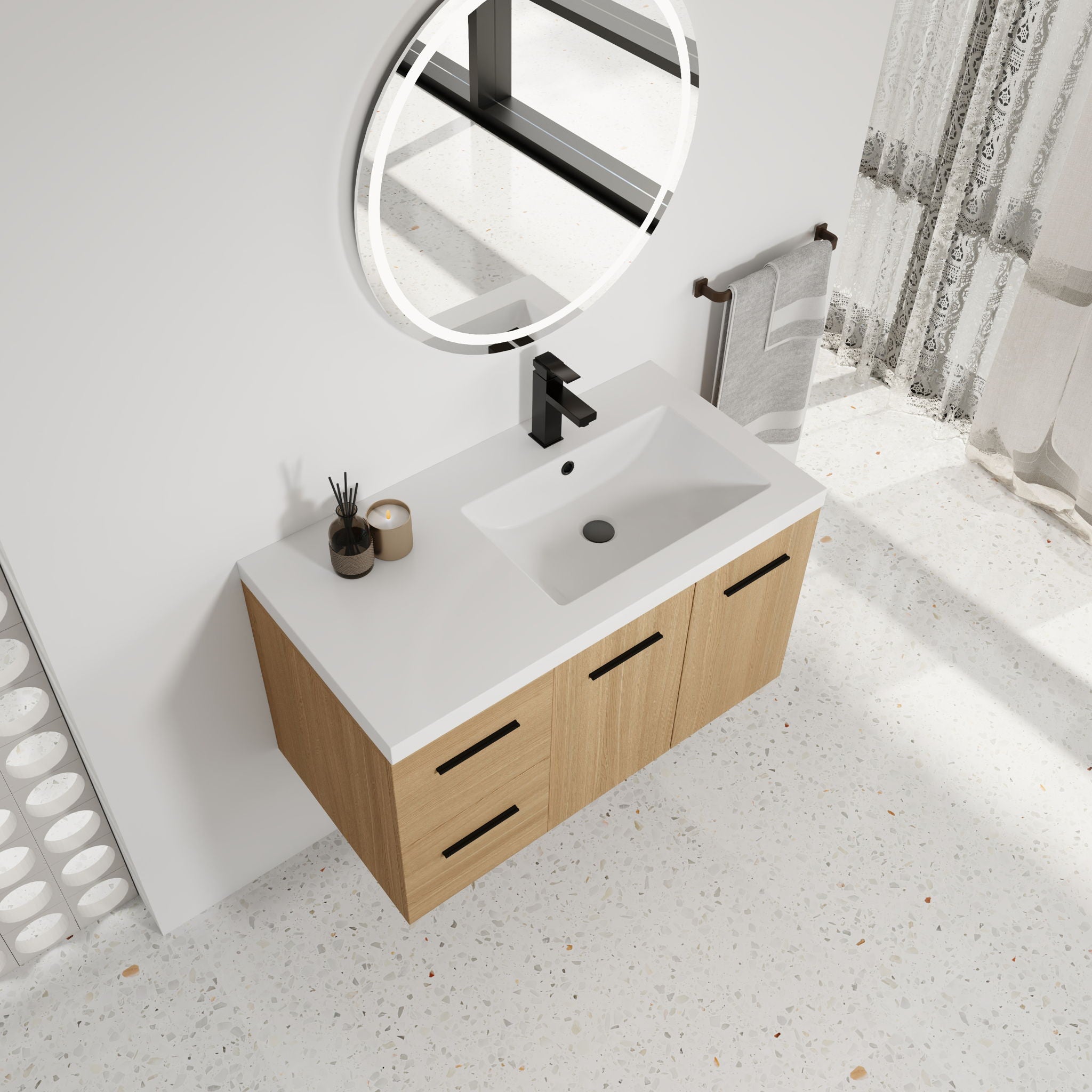 Bathroom Vanity Top With Integrated Sink