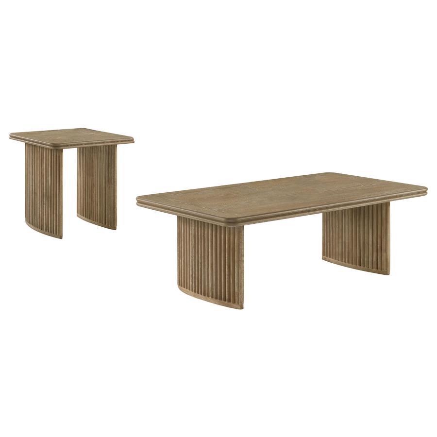 Adina - Wood Coffee Table Set