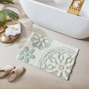 Casablanca - Medallion 20'' x 30'' Tufted Bath Rug - Sage