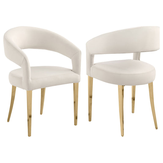 Rendina - Upholstered Dining Arm Chairs (Set of 2) - Cream