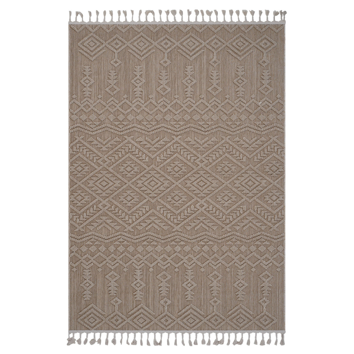 Guros - 6' X 9' Traditional Indoor / Outdoor Area Rug - Natural