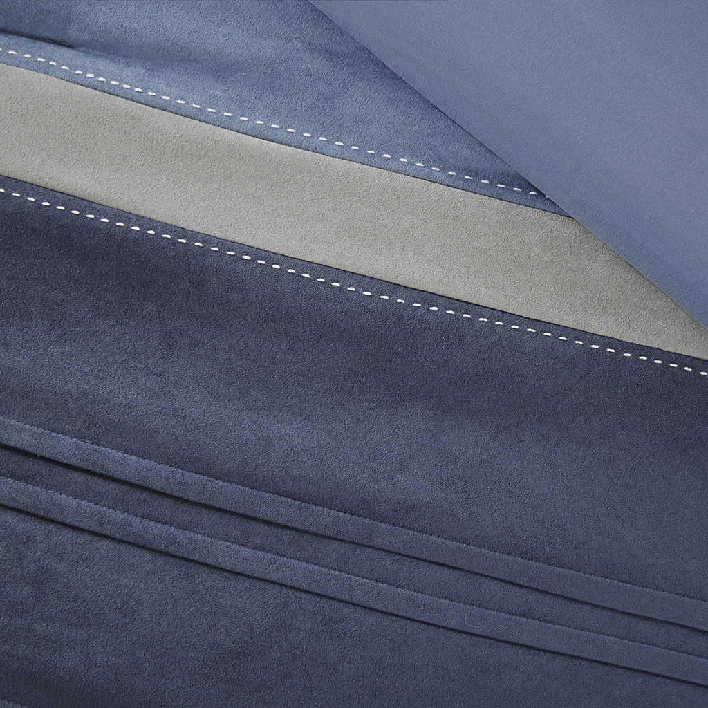 Collins - Queen Piece Comforter (Set of 7) - Navy