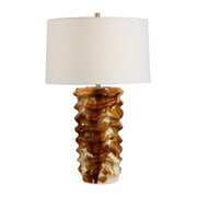 Bassa - Glazed Table Lamp - Brown / Cream