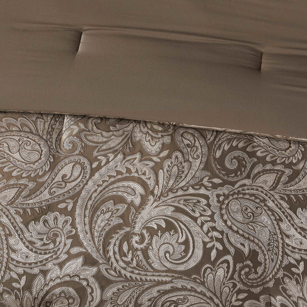 Aubrey - 12 Piece Complete Bed Set - Blue / Brown