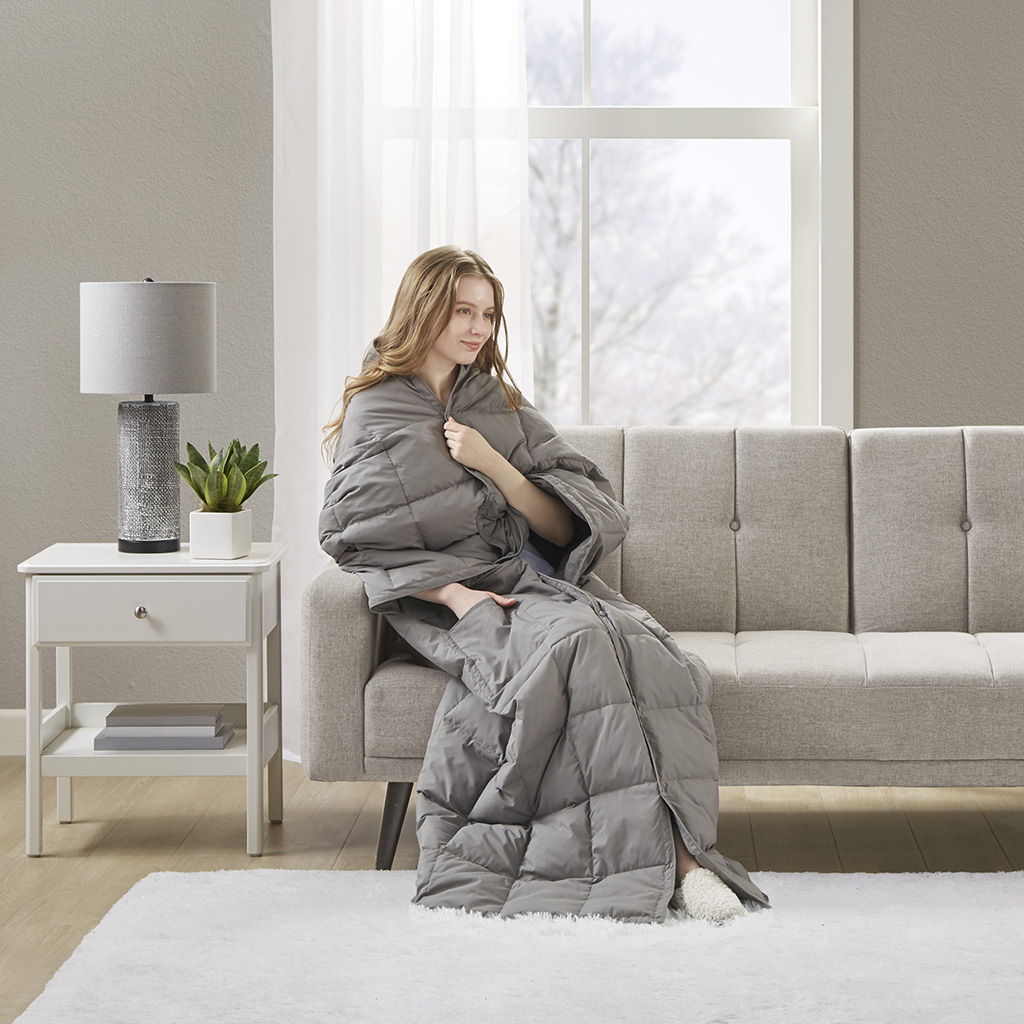 Hadly - Wearable Throw - Gray