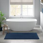 Splendor - 17" x 24" Tufted Reversible Bath Rug - Navy