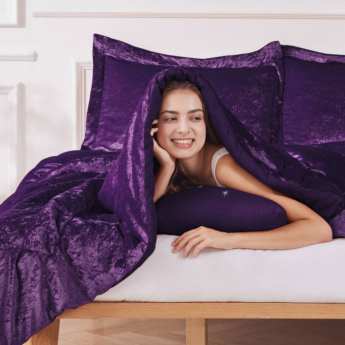 Felicia - Comforter Set - Purple