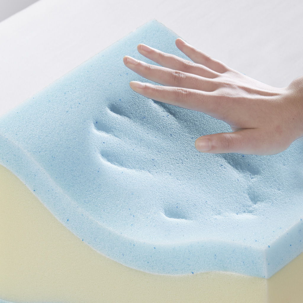 Memory Foam Knee Pillow - White