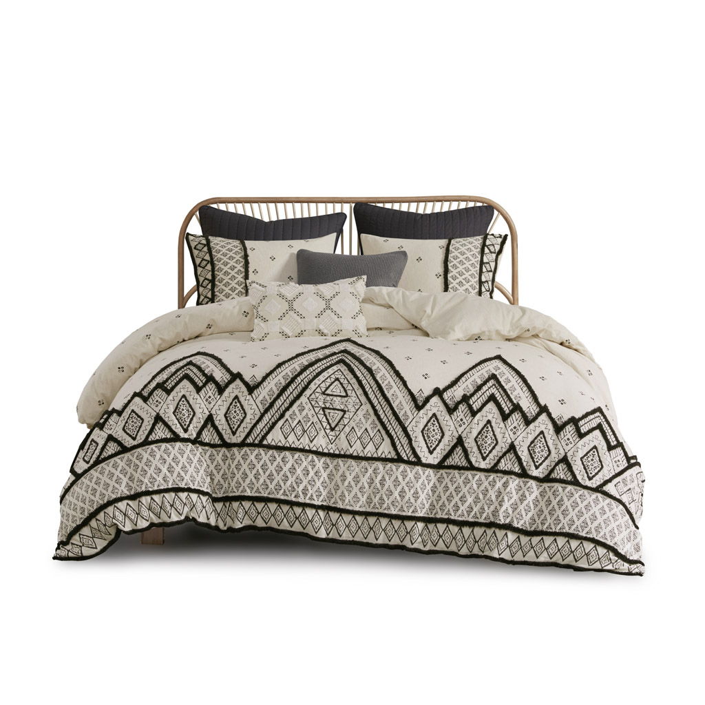 Marta - 3 Piece Blended Duvet Cover Set - Natural
