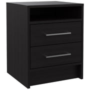 20" Wood Two Drawer Nightstand