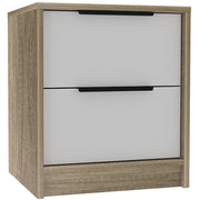 19" Wood Two Drawer Nightstand