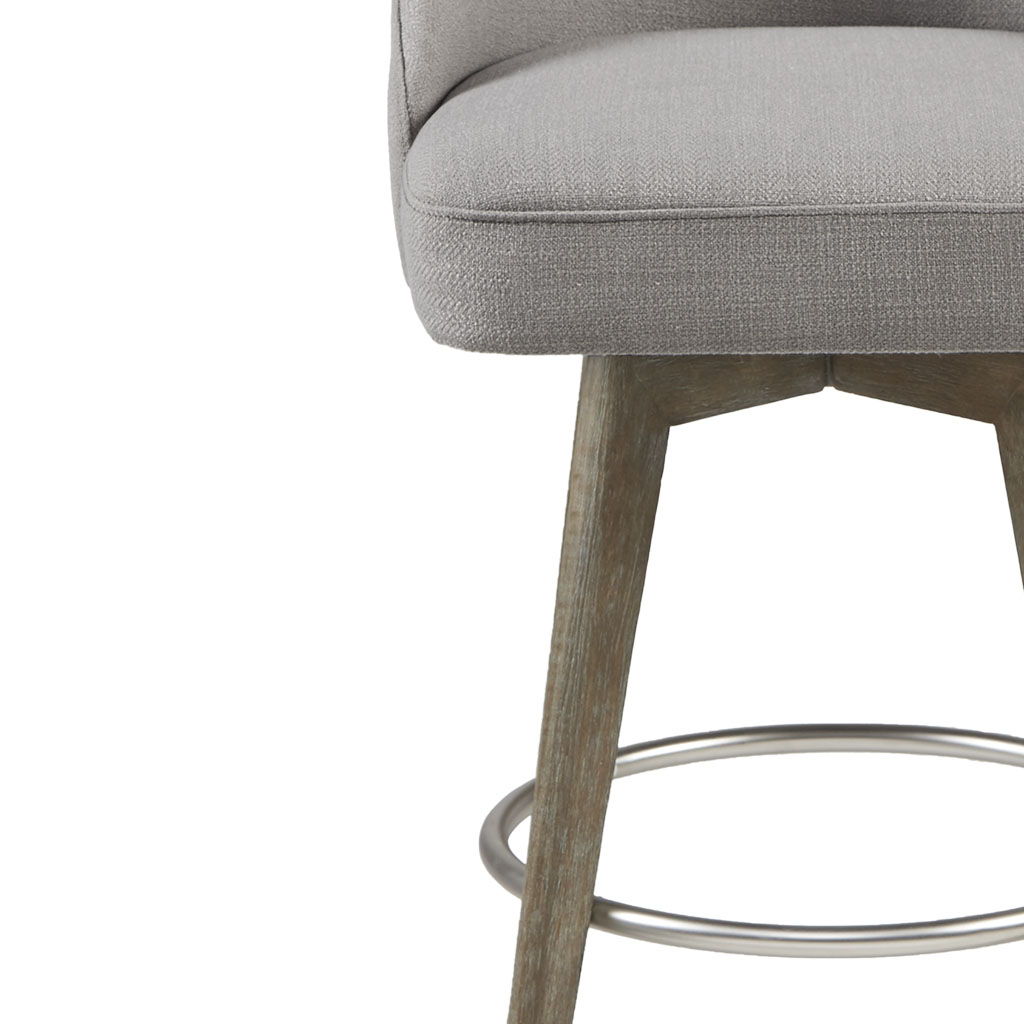 Pearce - Counter Stool With Swivel Seat - Gray