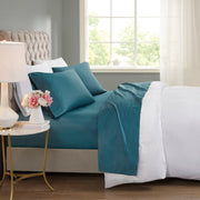 600 Thread Count - Full Cooling Blend 4 Piece Sheet Set - Teal