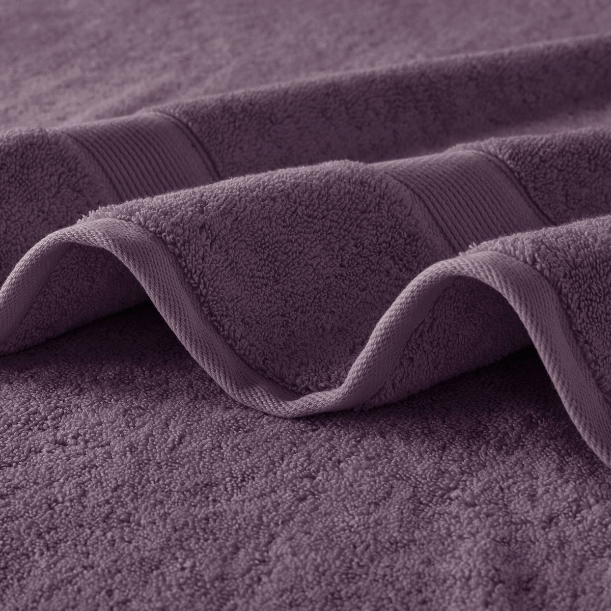 800GSM - 8 Piece Antimicrobial Towel Set - Purple