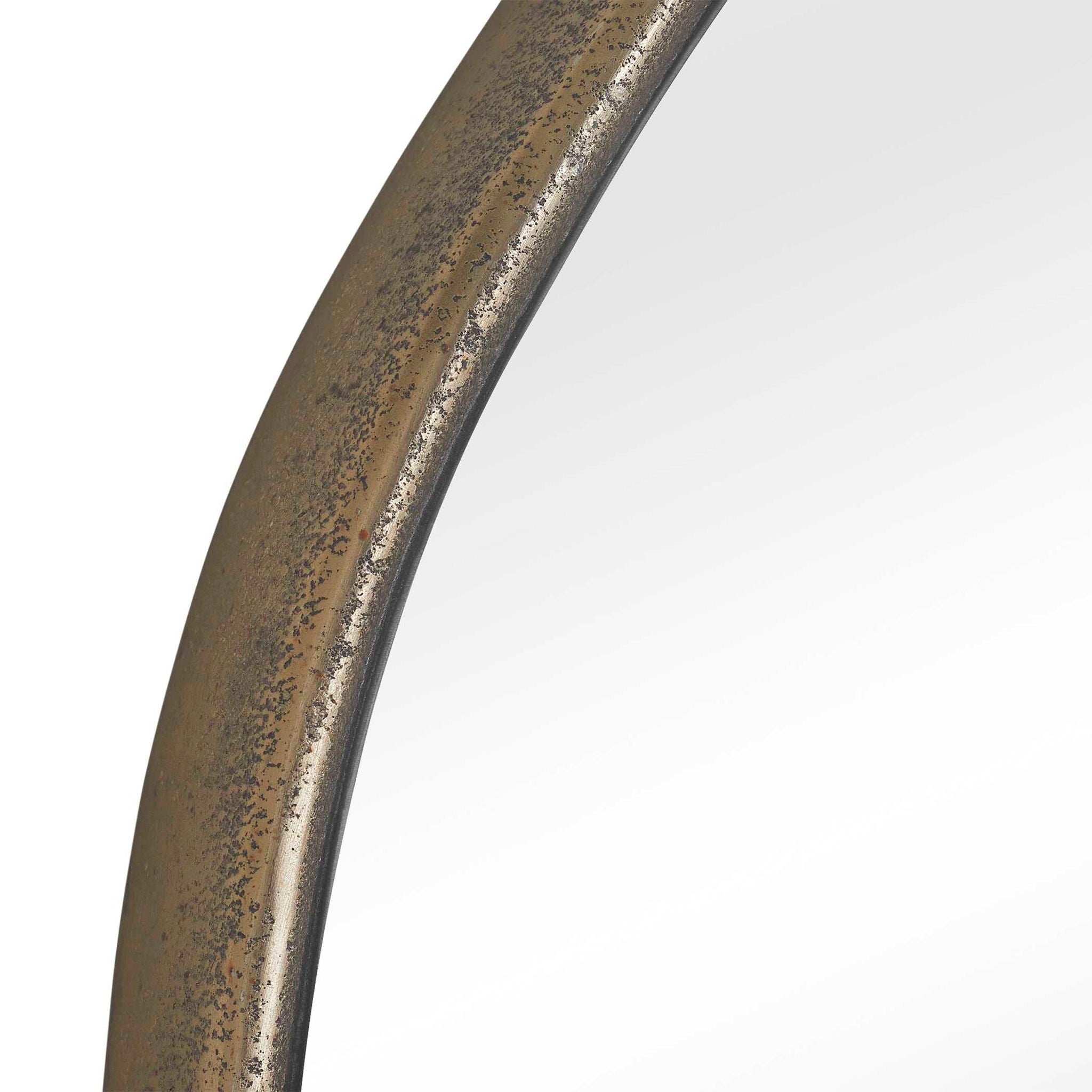 Lowen - Round Mirror - Brass