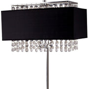 28" Silver Bedside Lamp With Shade