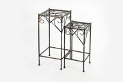 26" Black And Gold Metal Garden Accents Accessories