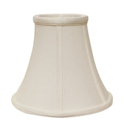 White Monay Shantung Silk Bell Lamp shade